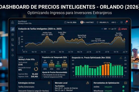 Dynamic pricing for Airbnb in Orlando: tools, strategies, and data 2026