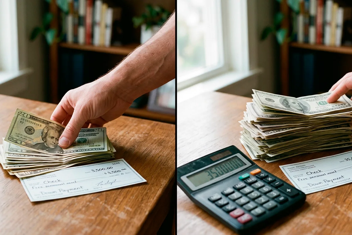 Comparación de dinero en efectivo para enganche frente a pago de contado en Florida.